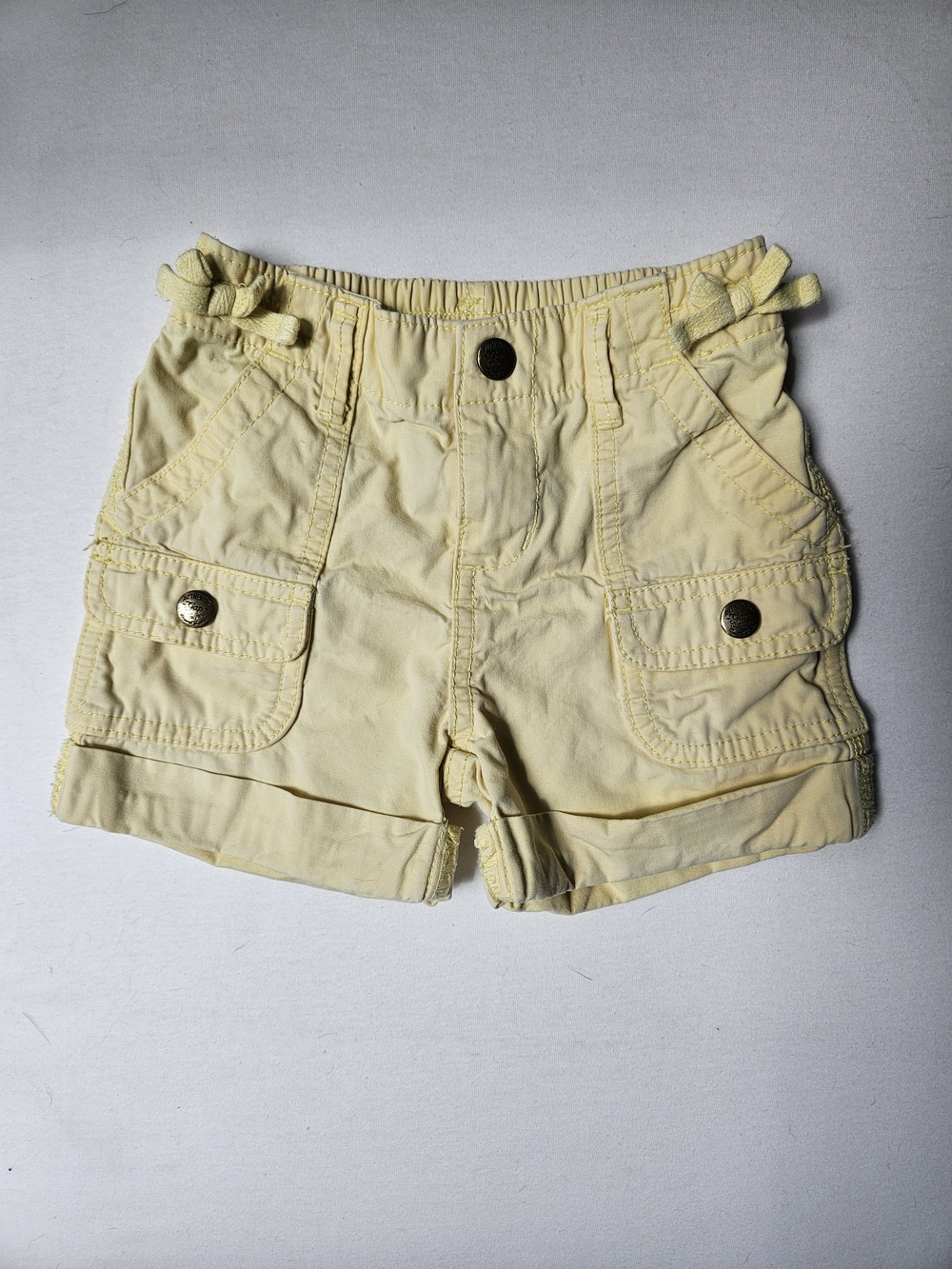 Baby Gap Butter Yellow Cotton Cargo Shorts – 3Y